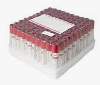 Red top/plain Vacutainers