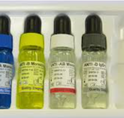 Blood grouping (A,B,O) reagents