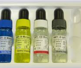 Blood grouping (A,B,O) reagents